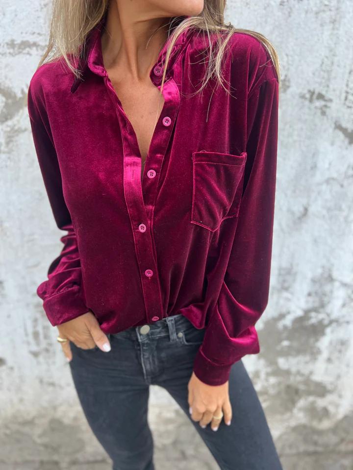 Ava | Velvet Shirt